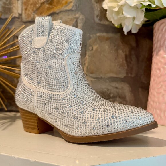 Kids Rhinestone Western Boots - Picture 4 of 5